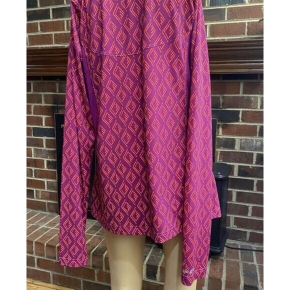 Women Under Armour Heat Gear Long Sleeve Purple Fitted Turtle Neck Shirt Large - Picture 9 of 10